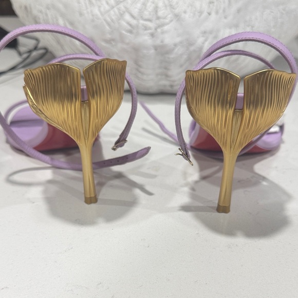 Christian Louboutin Lilac and Gold Heels